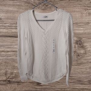 Sonoma NWT Ivory Knit Sweater Size XS
